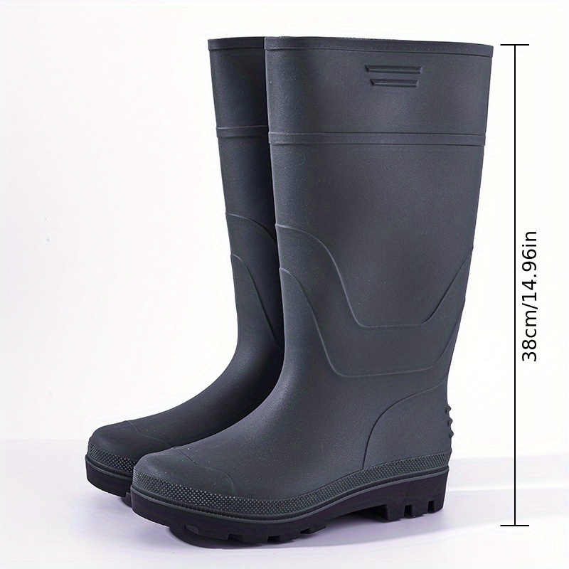 Rain Boots For Men Waterproof Anti Slipping Knee High Rubber Boots For  Outdoor Fishing Work And Garden Shoes - Men's Shoes - Temu