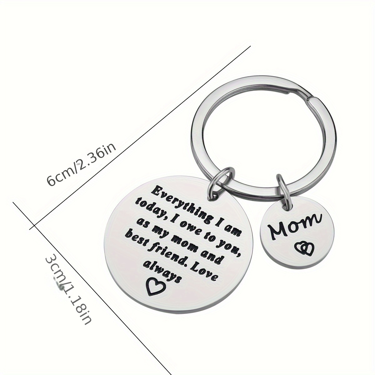 Mother's Day Gift For Mom From Daughter And Son, Mom's Birthday Gift, Mother-daughter  Gift, Mom Keychain, One Keychain, Christmas Gift, Holiday Gift, Mother's  Day Gift, Family Gifts - Temu