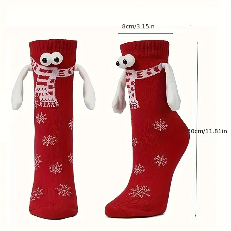 Calcetines Navidad Hombre Unisex Manos Magnéticos Creativos - Temu