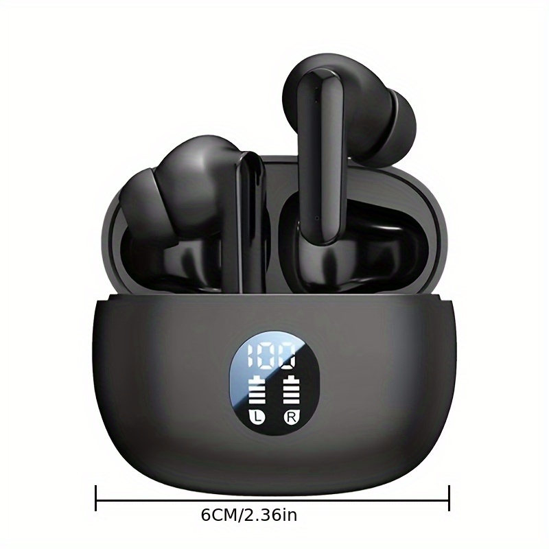 Touch Control Wireless Earbuds with LED Display - HiFi Stereo Sound, Lightweight & Compact Design for Gaming, Running & Cycling
