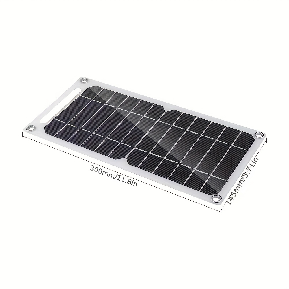 Panel Solar Plegable Usb 1 Unidad Portátil Flexible Pequeño - Temu