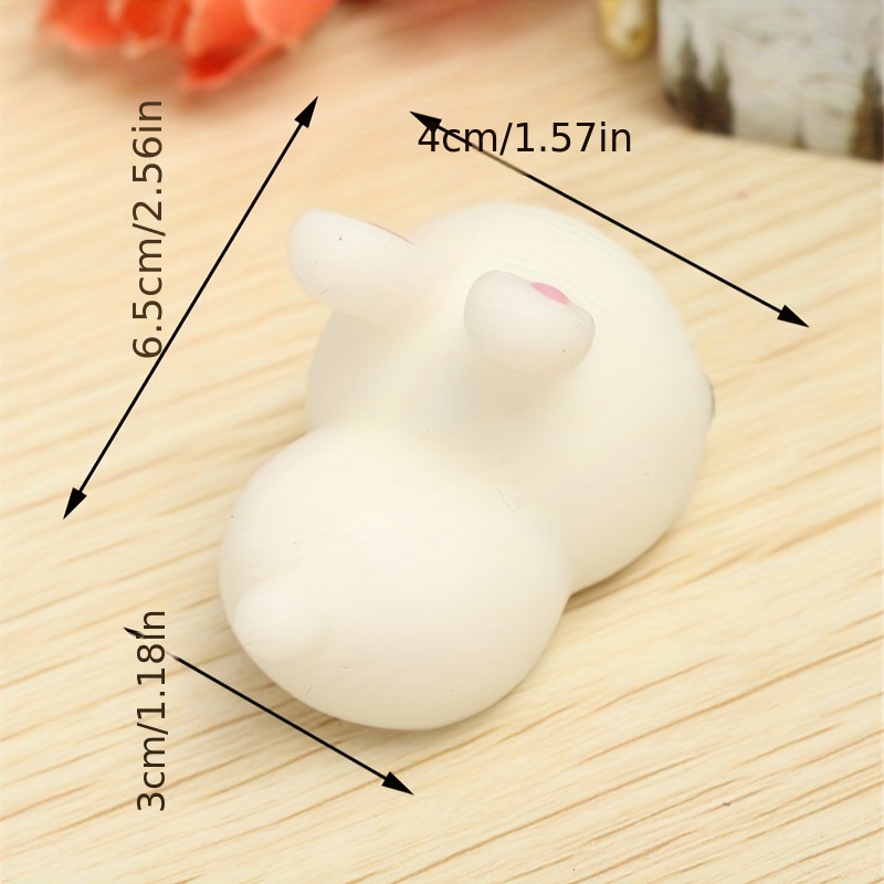 Mochi Cute Bunny Rabbit Squishy Squeeze Healing Stress - Temu