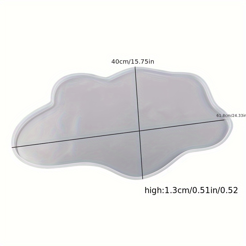 E-shop (32cm/42cm Tischbein-Zubehör separat erhältlich / Harzgussformen - 1 Stück übergroße, unregelmäßig geformte Flusstisch-Silikonform Tischbeine.