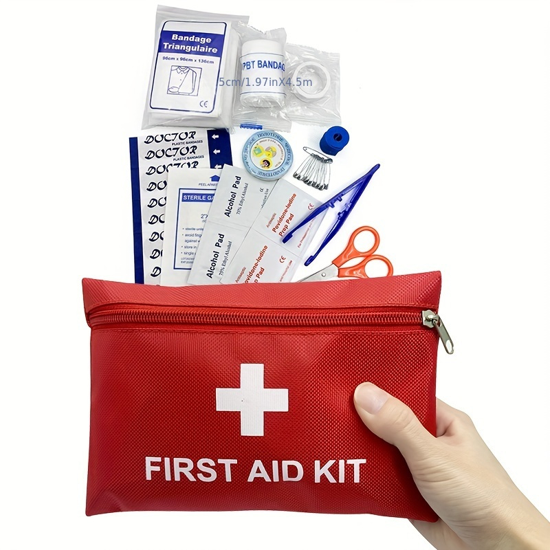 Portable First Aid Kit For Outdoor Adventures Multi purpose - Temu