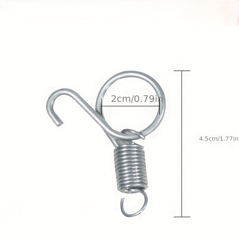 10pcs Rabbit Cage Door Metal Finger Spring Hooks Hamster Cage Accessories