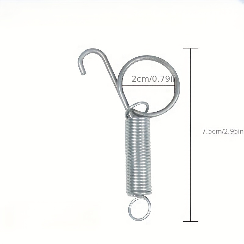 10pcs Rabbit Cage Door Metal Finger Spring Hooks Hamster Cage Accessories