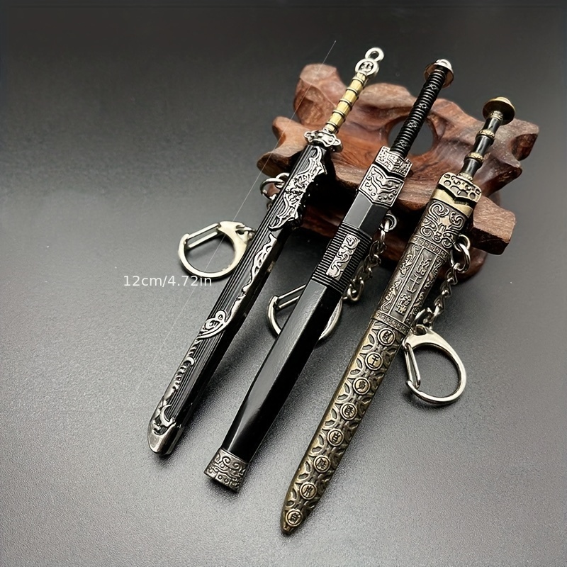 Metal Ancient Sword Model Key Chain Pendant Bag Pendant Funny Key Chain -  Temu