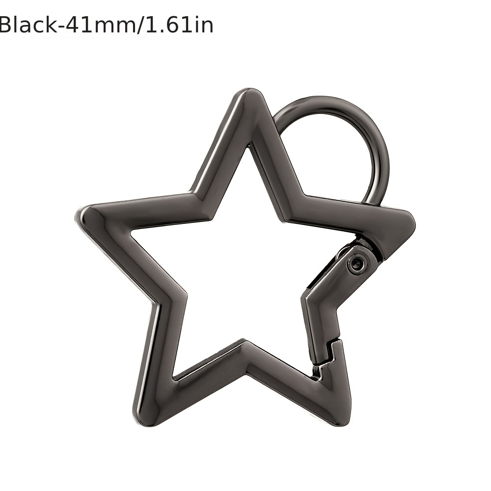 star shape aluminum alloy carabiner keychains