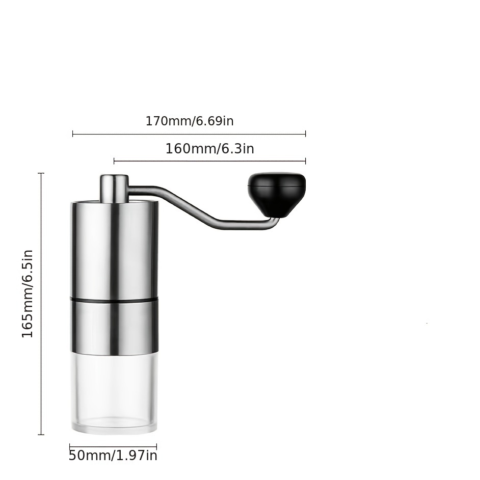 1pc Electric Mini Coffee Grinder Manual Blender Mini Hand-Cranked Coffee  Bean Grinder Household Small Bean Grinder Portable Freshly Ground Coffee  Machine Hand-Cranked Bean Grinder Stainless Steel Coffee Grinder Coffee  Tools Coffee Accessories