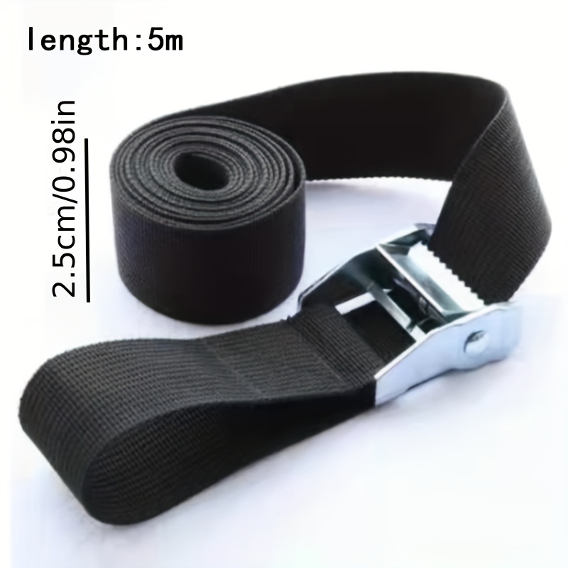 3/5M*25mm Car Tension Rope Tie Down Strap Strong Ratchet Belt