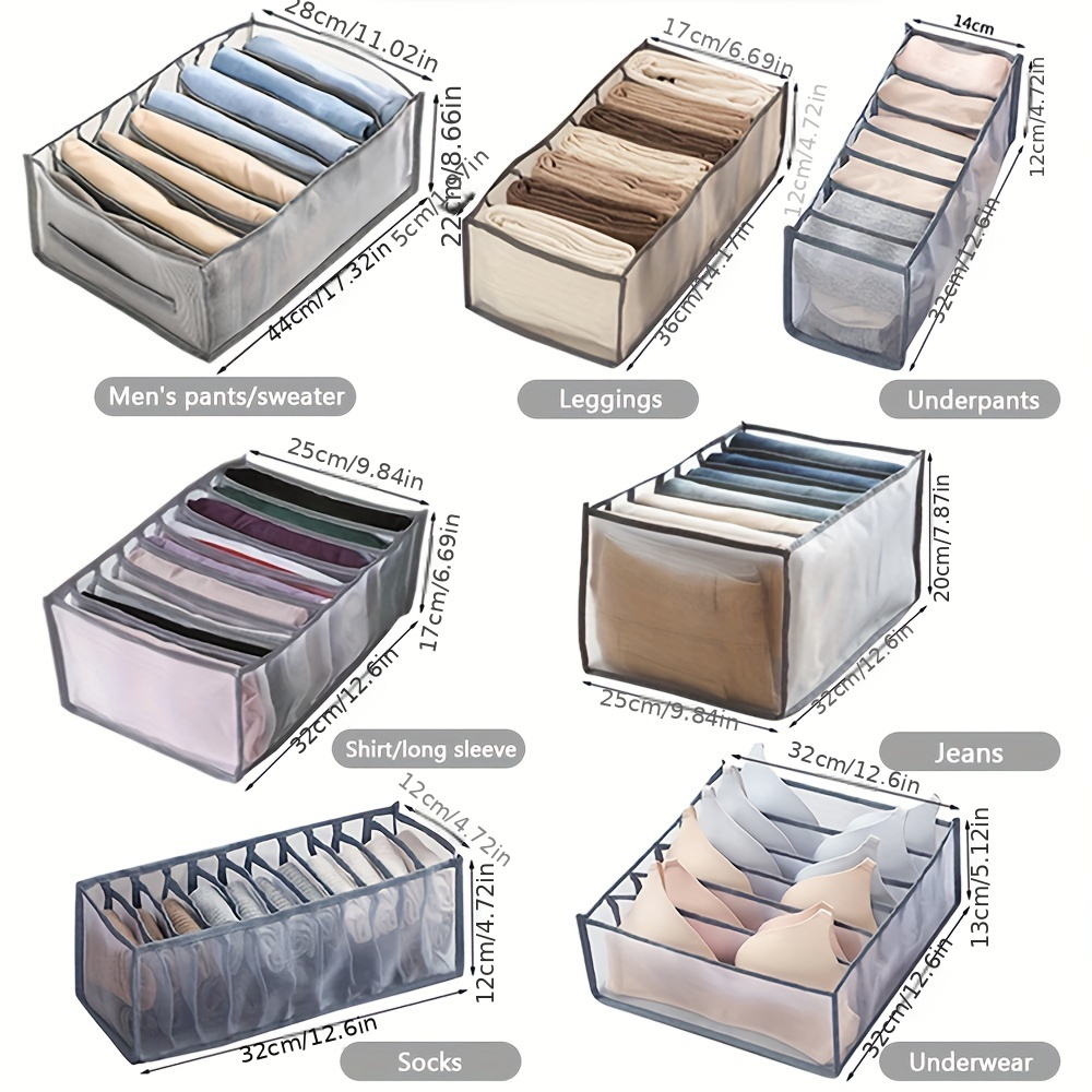 Mesh Storage Boxes for Organizing Drawers & Clothing – pocoro