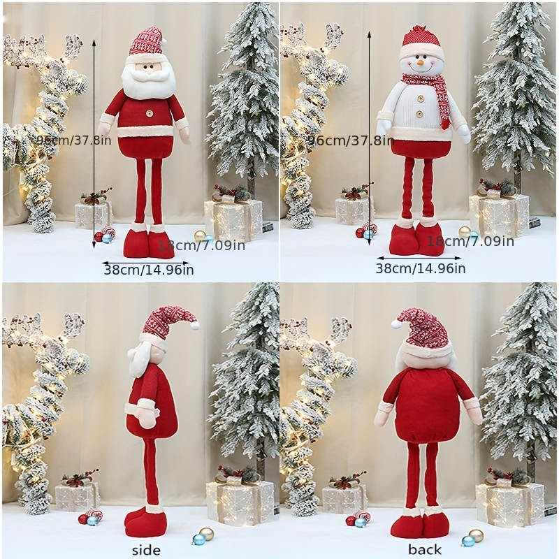 木製 クリスマス ツリー高さ：38cm と　サンタとトナカイのセット