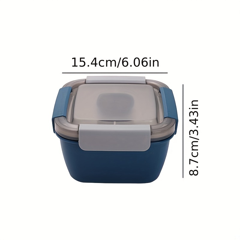 Nordic Style Double-layer Plastic Bento Box, Small Compartment