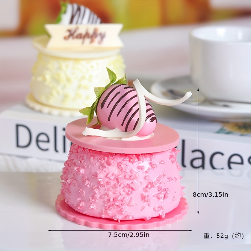 LLBBSS 1 Pc Plastic Miniature Birthday Cake Model Simulation Food Kitchen  Toy Doll House Accessories : Amazon.co.uk: Garden