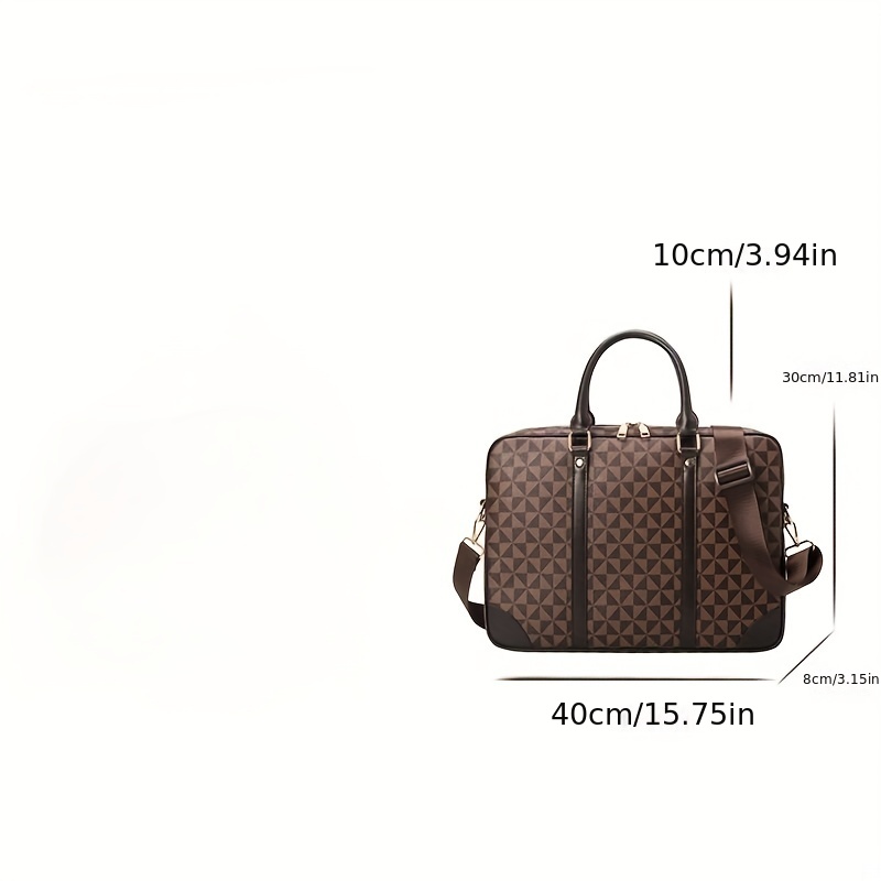 Women's Printed Handbag Business Professional Briefcase Large