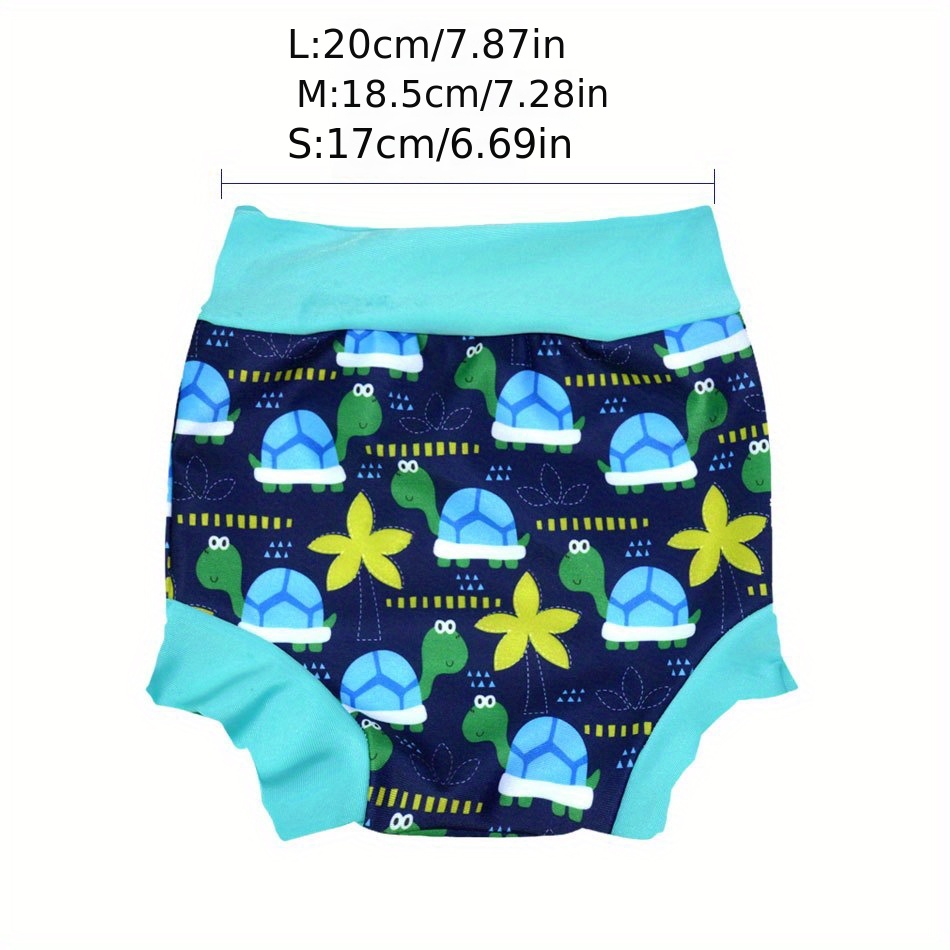 leakproof swimming diaper for newborns high waist design kids printed swimwear halloween thanksgiving and christmas gift details 2