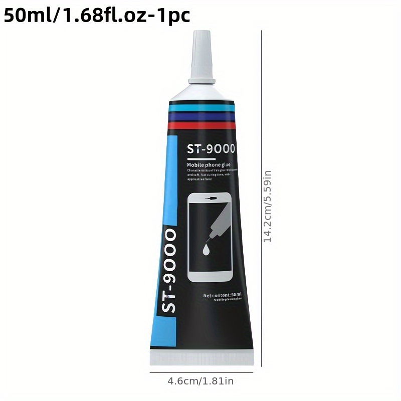 TEMU Black Soft St9000 Electronic Phone Adhesive, Screen-specific Glue, Suitable For Specific Bonding Of Tablets And Electronic Devices, Is An