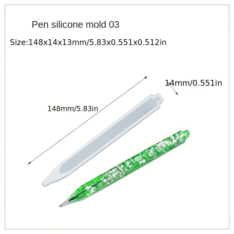 Creative Ballpoint Pen Resin Molds-ballpoint Pen Silicone Mold for Resin  Diy-resin Pen Molds-student Stationery Mold-kids Gift Mould 