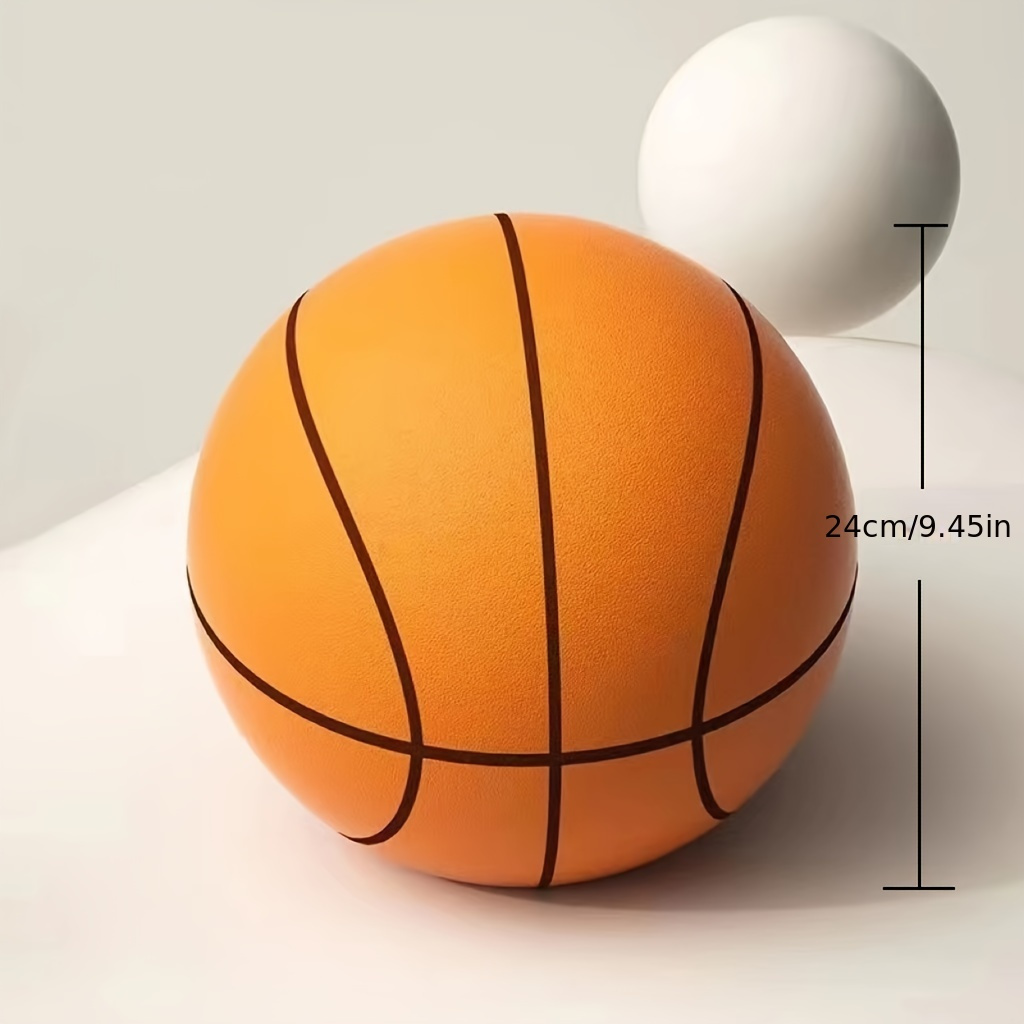 Silent Basketball 5Pcs Mute Ball Children Mute Elastic Ball with Basket  Interact