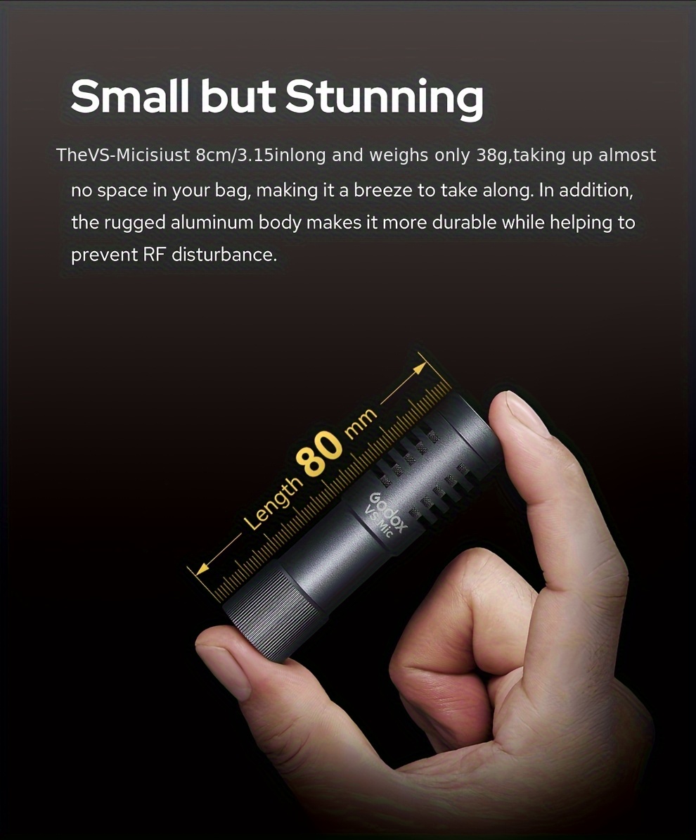   vs-mic microfono a pistola   con jack da 3,5 mm per iphone, smartphone   e fotocamere   digitali, progettato per la registrazione video Dettagli dell'articolo 7