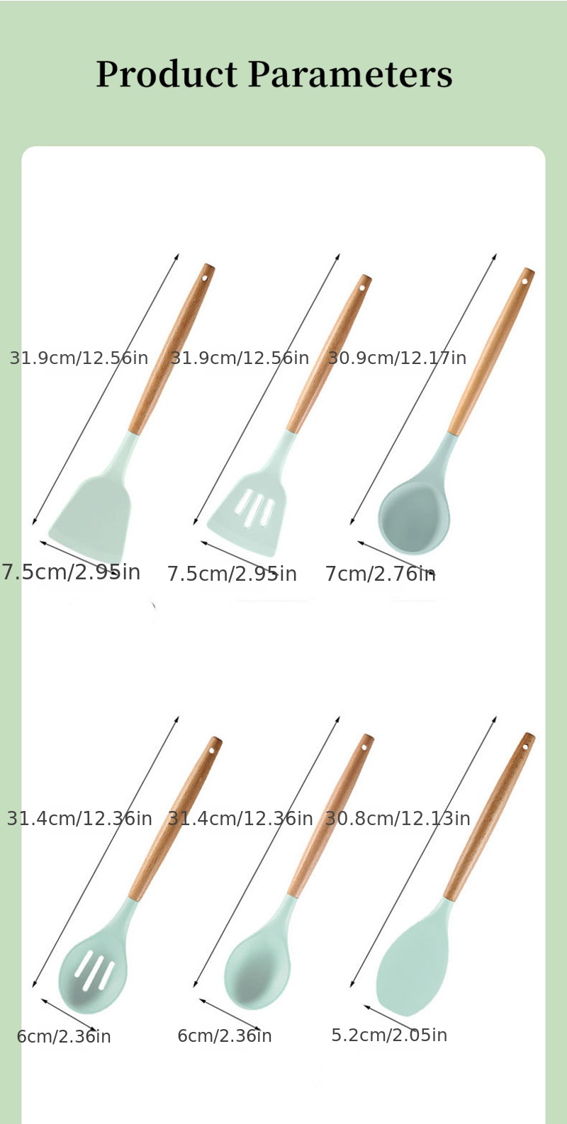 12PC Heat Resistant - Non-Stick Silicone Cooking Utensils With Storage –  Janeway Goods