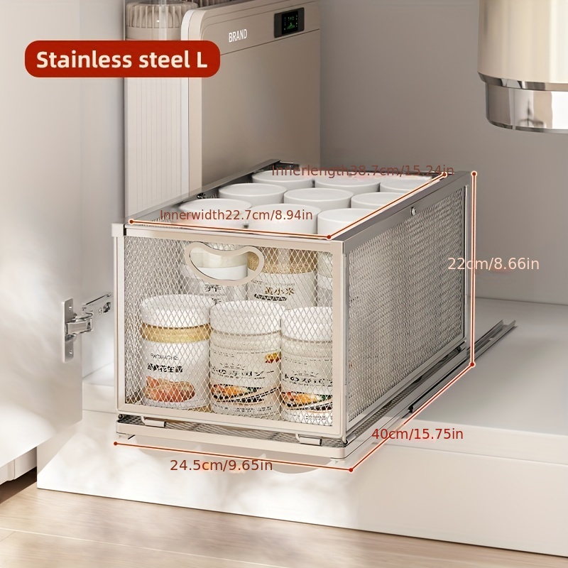 Stainless Steel Under Sink Organizers