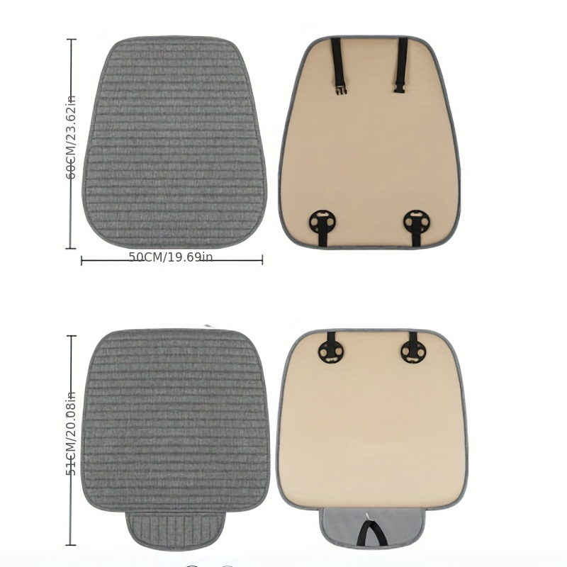 Auto Seat Cover Protector Backrest Front Rear Seat Back Waist Washable Cushion