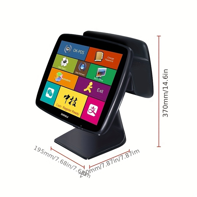 touch pos system with 80mm thermal receipt printer desktop scanner   deal software   machine for retail stores small businesses