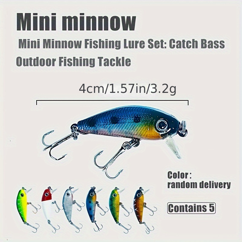 Spinning Sequin Lure And Mini Minnow Fishing Dual color - Temu