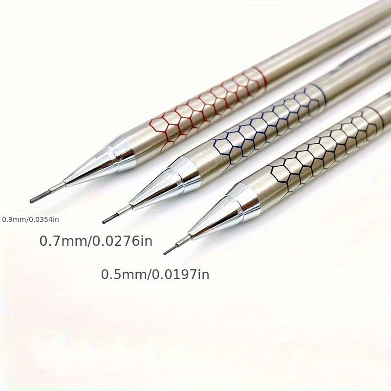 Metal Mechanical Pencils Set with Lead Refills Drafting Automatic