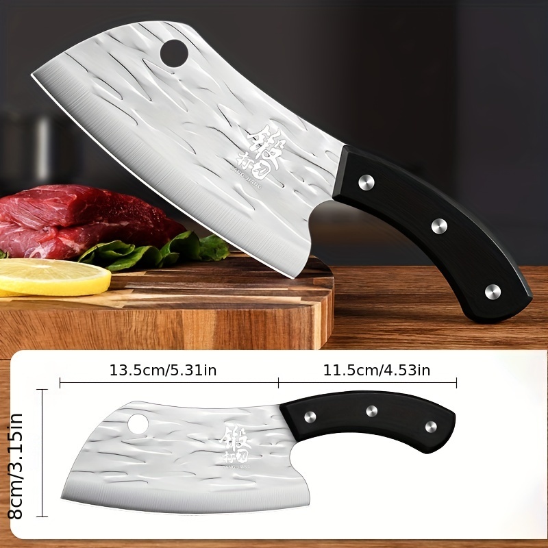 Forged kitchen knife household stainless steel meat cleaver small and  lightweight women's slicing knife chef's knife