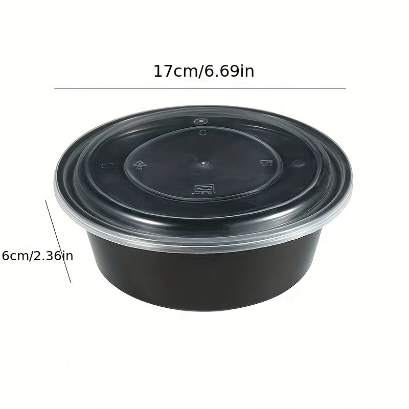 Black Plastic Food Storage Containers for sale