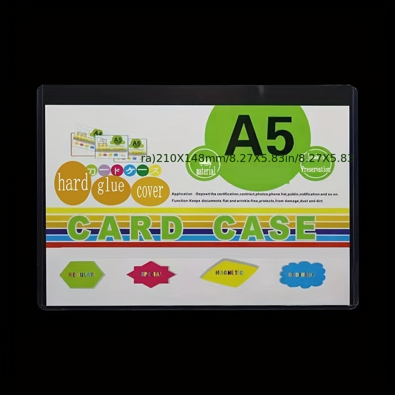 a5 plastic sleeves sold on Temu United States