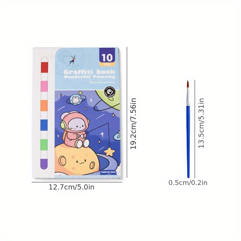 1pc, Square Watercolor Book Medium Coarse Grain 8.11oz Cotton Water Color  Paper For Student Artist Draw Art Supplies, School Supplies, Back To School