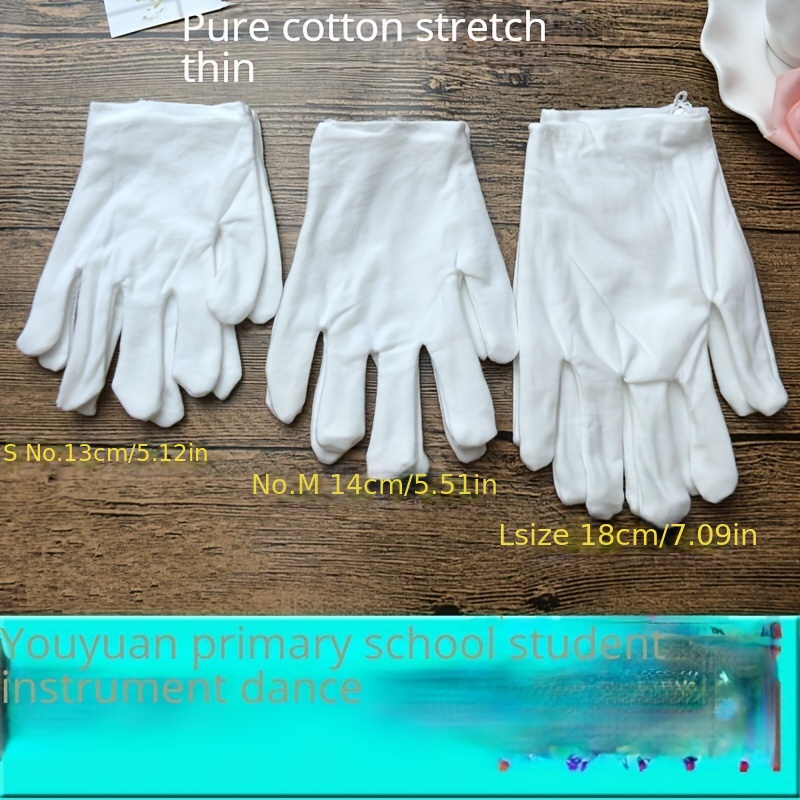 Guantes Blancos de algodón