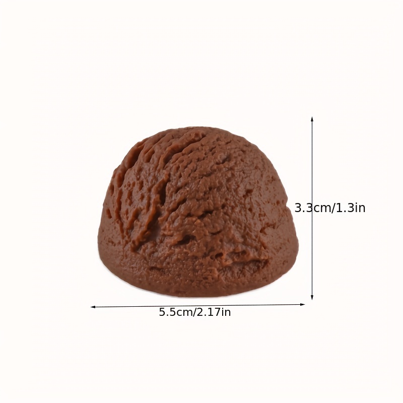 Fake Chocolate Ice Cream Scoop