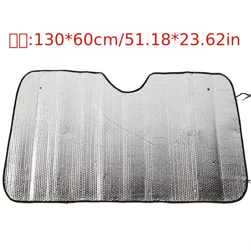 Car Sunshade Folding Windshield Cover Aluminum Foil Heat Insulation UV  130*70 