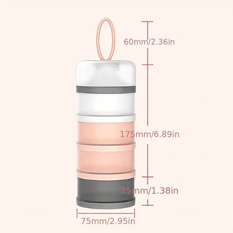 4 Layers Milk Powder Container Portable Formula Dispenser - Temu