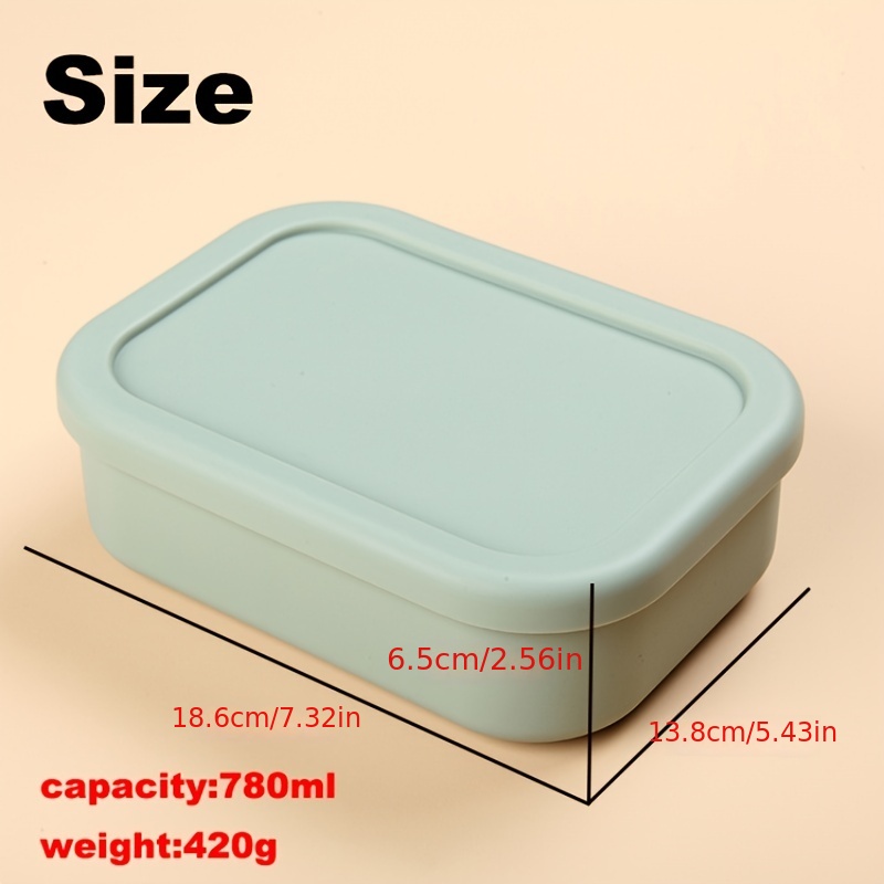 Silicone Kids Bento Lunch Box, Reusable 3 Compartment Silicone Lunch Box  With 3 Dividers Microwave Portable Silicone Picnic Box Easy To Clean Food  Container - Temu Denmark