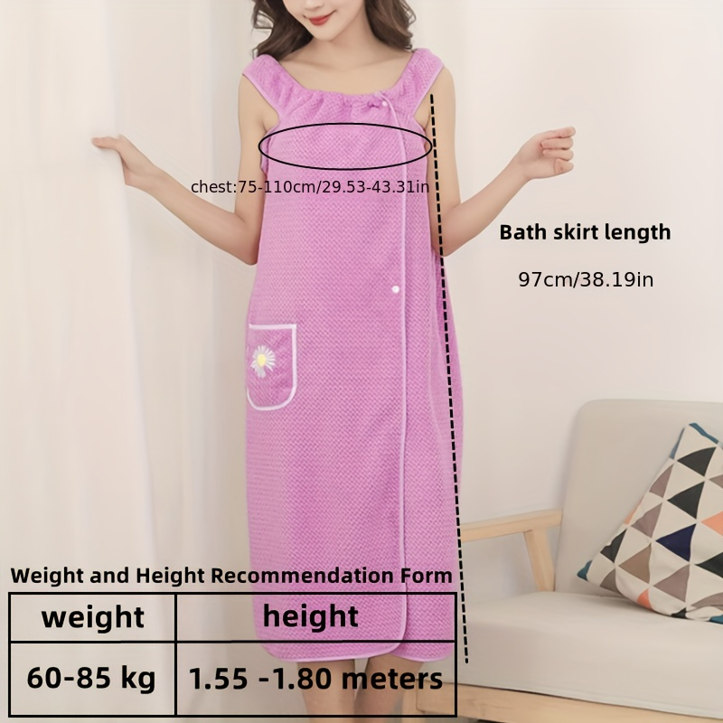 Wearable Bath Towel Unisex Bath Skirt For Adults Soft And - Temu