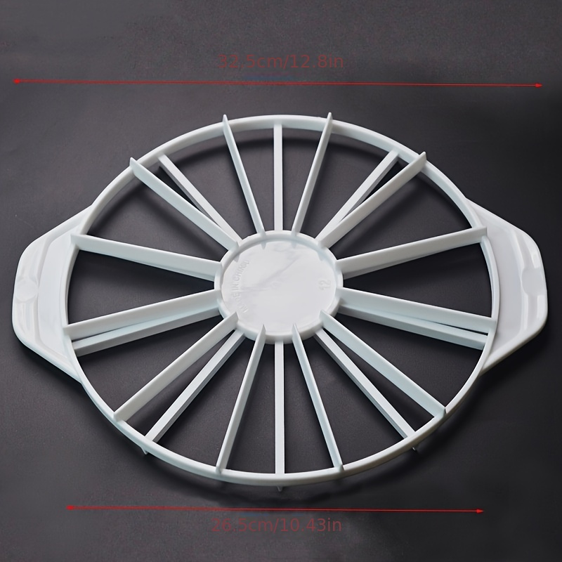 1pc Cake Slicer Divider, Round Plastic Cake Cutting Guide, Cake Cutter Tool For Birthday Cakes, Cheesecake, Pizza, Pies & Desserts