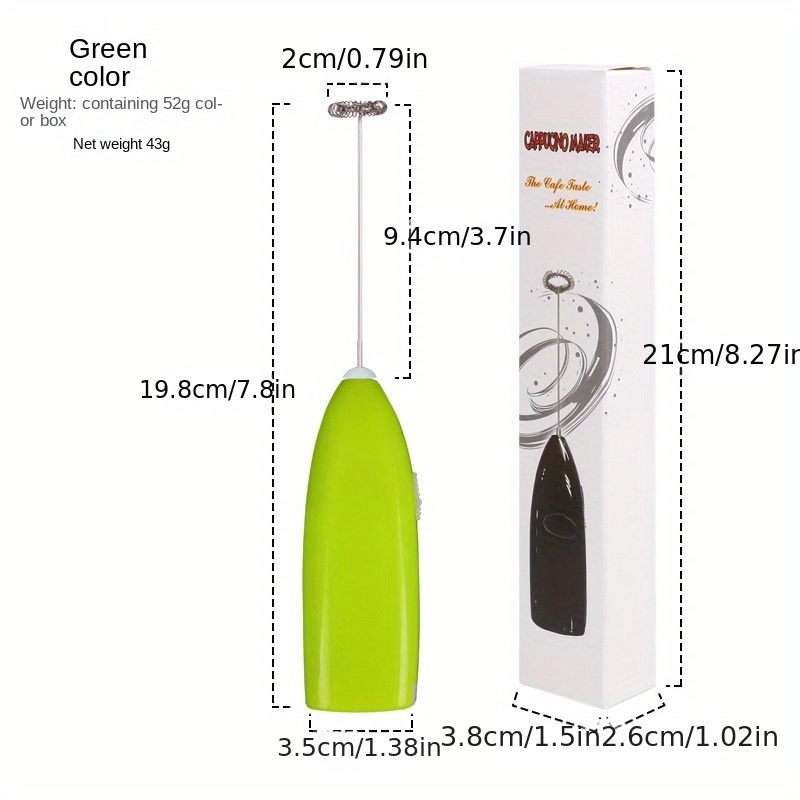 1pc green electric coffee mixer Milk frother hand-held egg beater