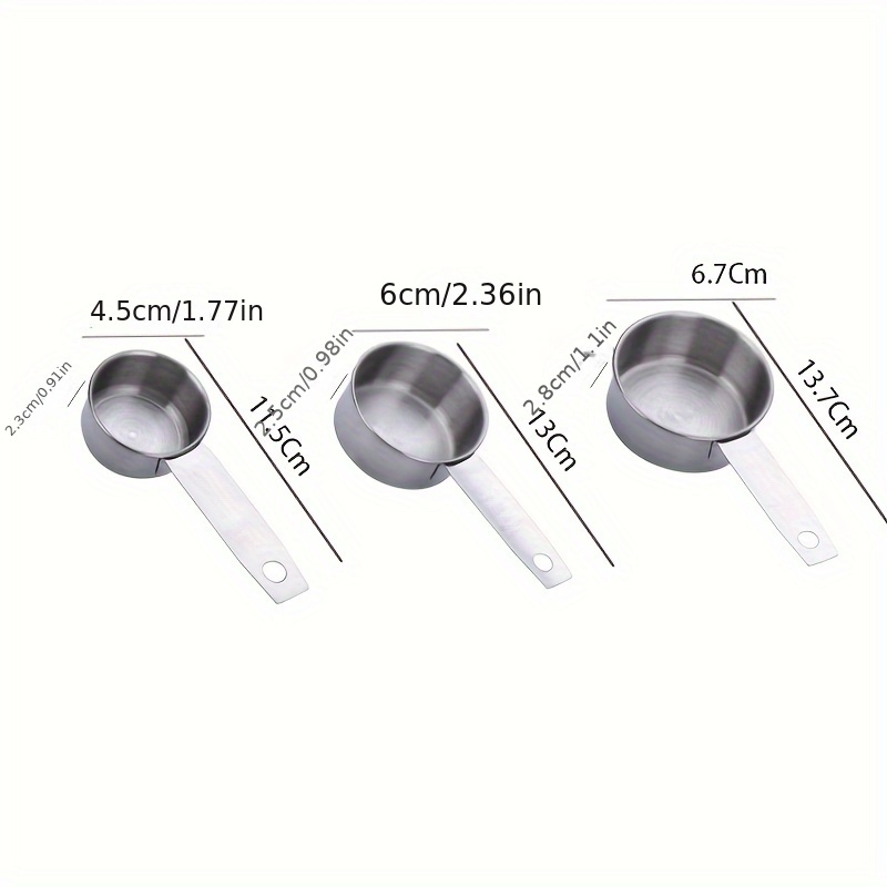 5pcs set stainless steel measuring cups spoons set measuring cups and spoons for   or liquids kitchen gadgets for cooking baking kitchen stuff baking tools details 4