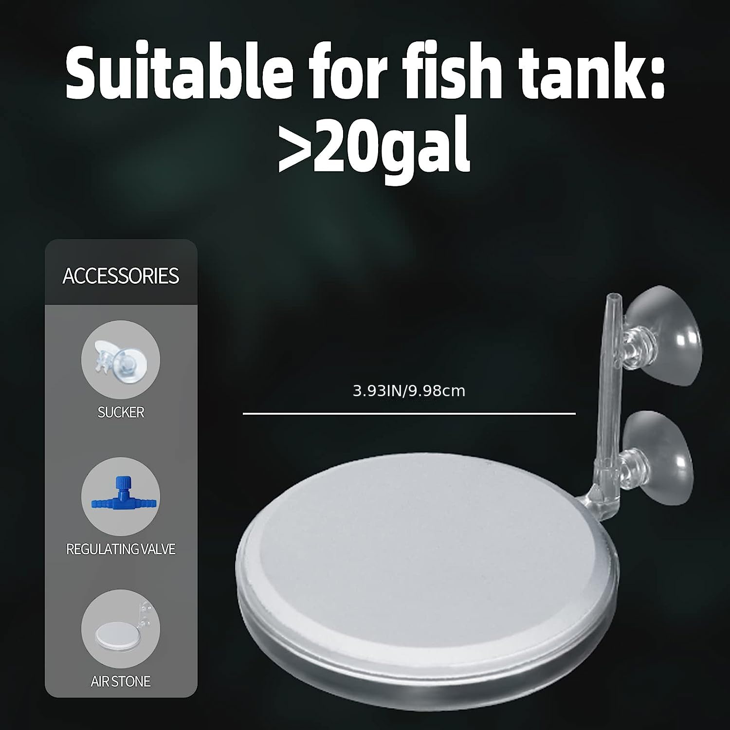 Aquarium Air Stone Fish Tank Nano Bubble Stone Kit Control Temu Australia