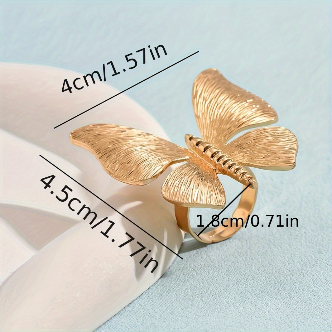 Up To 83% Off on Retro Silver Gold Butterfly E