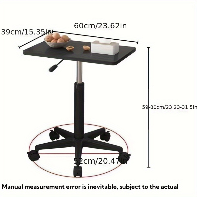 2024 new portable lift table with pulley small bedside table standing workbench desk lectern Product details 5