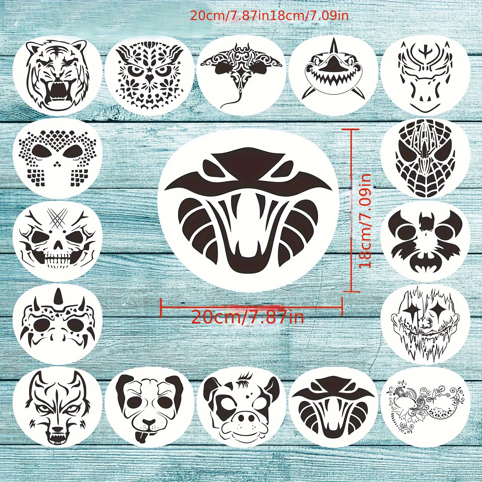 Face Painting Stencils Empty Color Stencils Face Photo Album Temu New