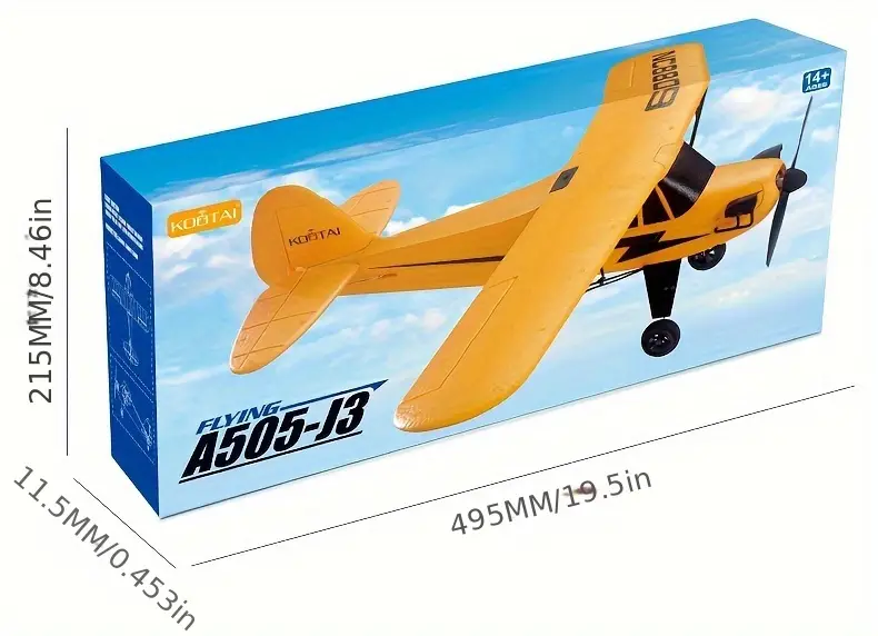 Four-channel Remote Control Aircraft,J3 Scaled Toy,fixed Wing Strong Magnetic Coreless Motor Aircraft,electric Fighter Model Drone details 21