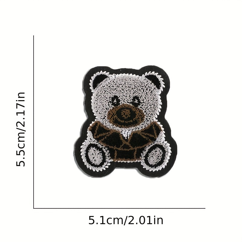 Bear Pattern Iron On Patches For Men, Sew On Embroidered Applique Repair  Patch, Diy Crafts Projects For Clothing Jacket Jeans Pants Dress Backpack  Hat, Decorations Gifts - Temu Spain