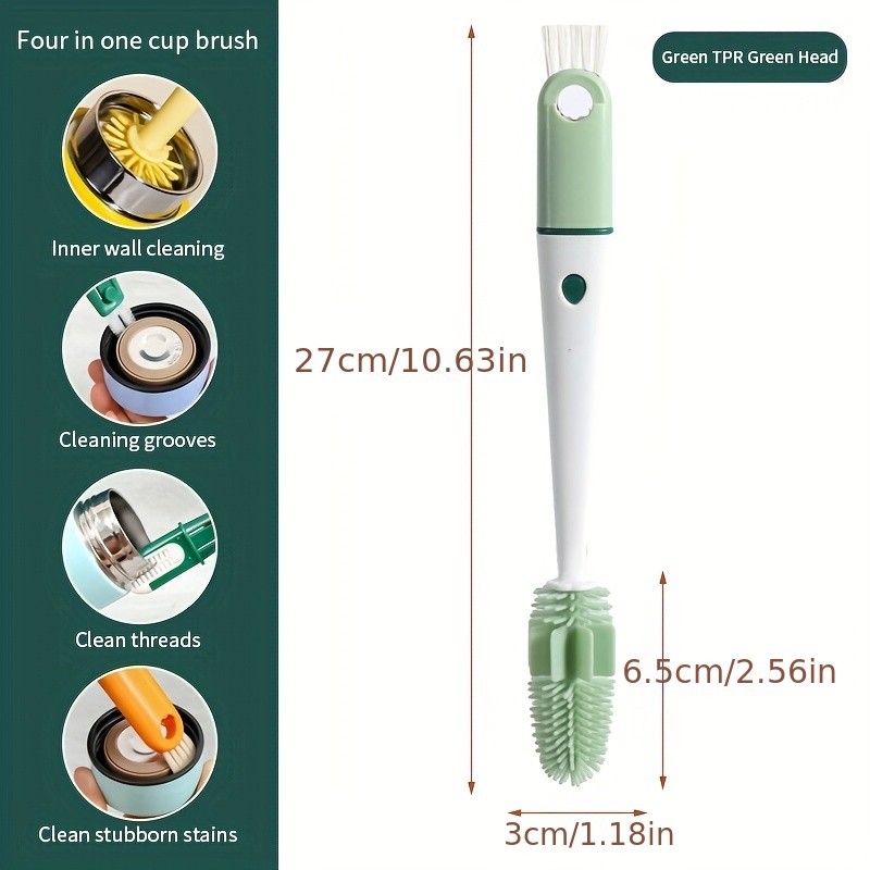 4in1 Bottle Mouth Cleaning Brush Multifunctional Cup Cleaning